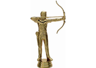 Pokal Bogenschießen - 16.5 cm Mann / Gold