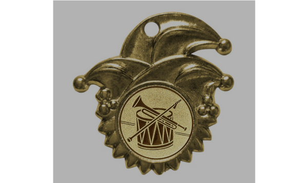 Karnevalsorden F086 - Gold / 45 mm