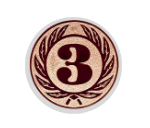 Glas Pokal 8805 blau Schild & Emblem - Silber Blau / 20 cm