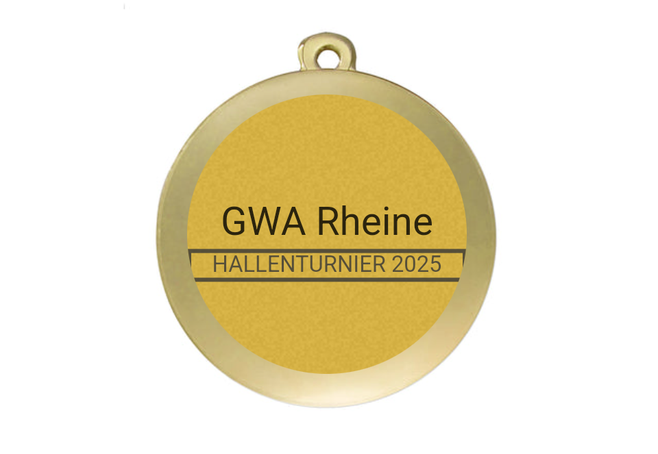 Medaille Fußball D112A Ø 50mm - Gold / 50 mm