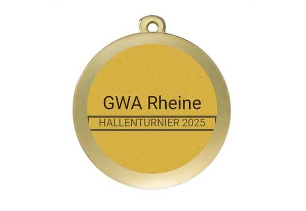 Medaille Fußball D112A Ø 50mm - Gold / 50 mm