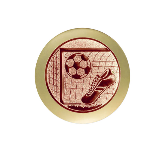 Fußballpokal 3939 - Altgold / 17 cm