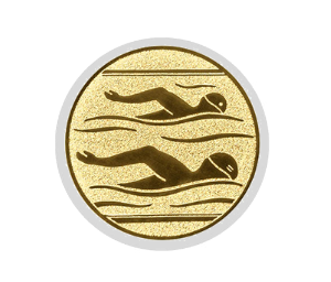 Glas Ständer W19x Schild & Emblem - 17.5 cm / Auswahl Blau