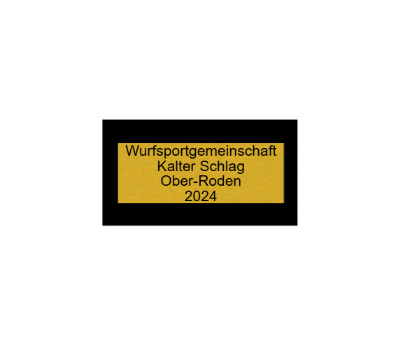 Würfel Trophäe KS418 - Schwarz / 12 cm