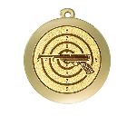 Glasmedaille 67364 Ø 70mm - Gold / 70 mm