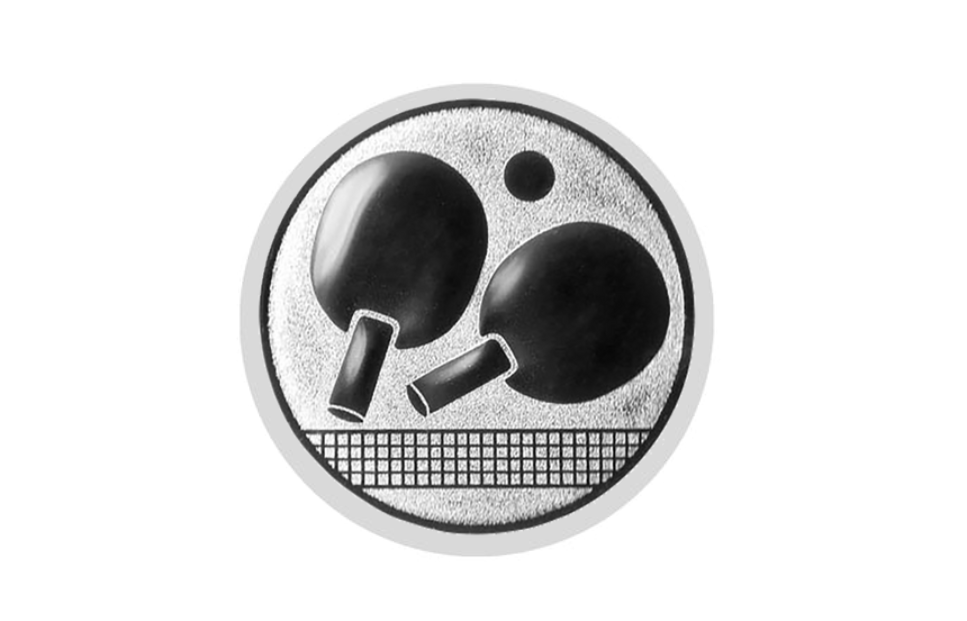 Glastrophäe 136-3 Schild & Emblem - 20 cm / Blau Spiegelglas