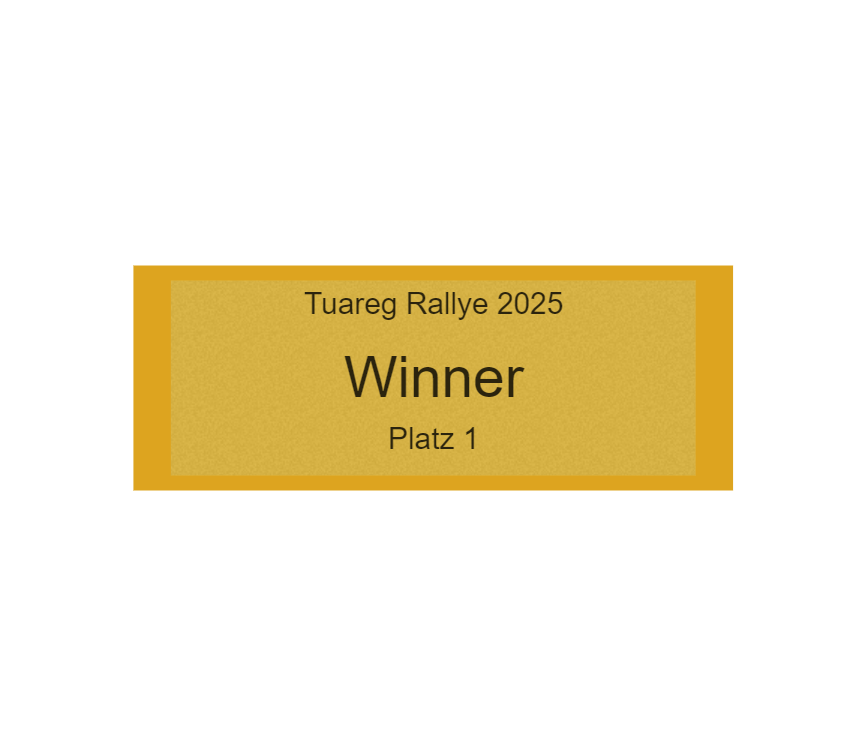 Gravurschild Gold selbstklebend - Gold / 80 x 30 mm