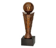 Fußball Pokal 9061 - 18 cm / Bronze