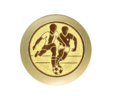 Fussballpokal 3939 - Altgold / 22 cm