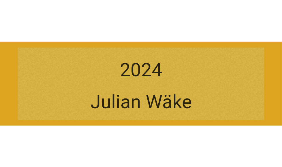 Gravurschild Gold selbstklebend - Gold / 50 x 15 mm