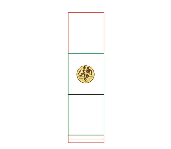 Emerald Step Award 73404 - Laser-Gravur / Grün / 29 cm