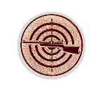 Glas Ständer W19x Schild & Emblem - 21.5 cm / Auswahl Weiß