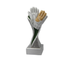 Torwarthandschuh Pokal FG4025 - 17 cm / Silber Gold Grün