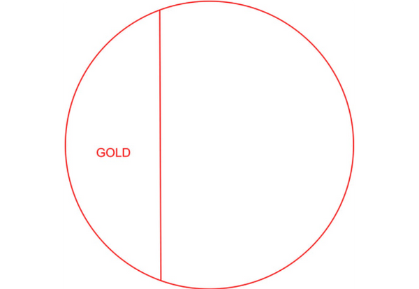 Glas Pokal 171-5 Lasergravur - Gold / 21 cm / Laser-Gravur