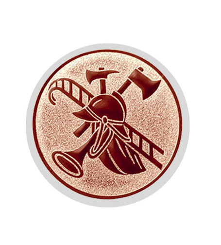 Glas Pokal W341 Schild & Emblem - Glas/Rot / 15 cm