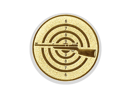 Glas Ständer W19x Schild & Emblem - 21.5 cm / Auswahl Weiß