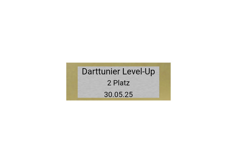 Glas Pokal Dart FG011 - 19 cm / Transparent Schwarz