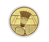 Glas Ständer W19x Schild & Emblem - 21.5 cm / Auswahl Rot