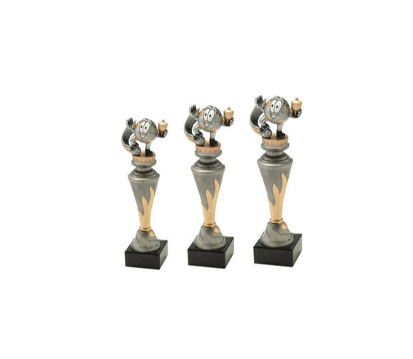 Pokalserie X151 Fußball Kid - 29.5 cm / Silber Gold