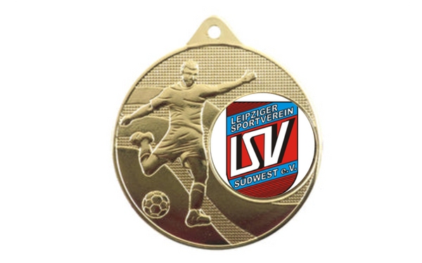 Medaille Fußball 396 Ø 50 mm - Gold / 50 mm