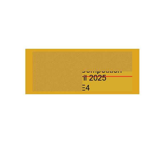 Gravurschild Gold selbstklebend - Gold / 50 x 20 mm