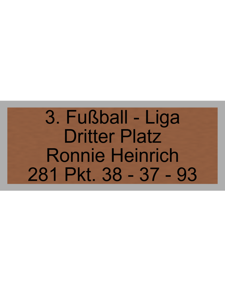 Fußball Pokal 0951 - 24 cm / Gold/Blau