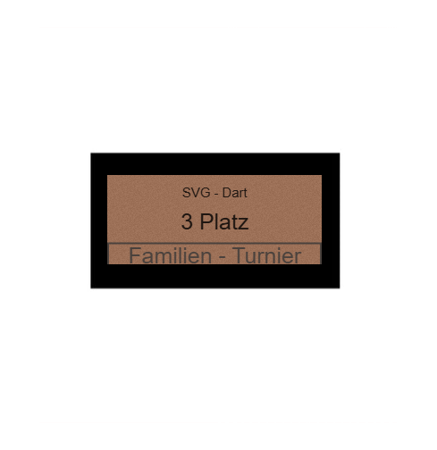 Pokalserie X161 Dart - Silber Mehrfarbig / 25 cm