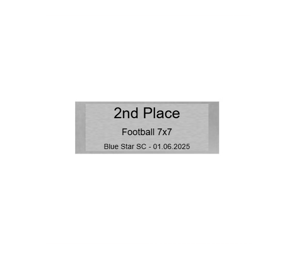 Fußball Pokal 3735x - Silber Gold / 37 cm