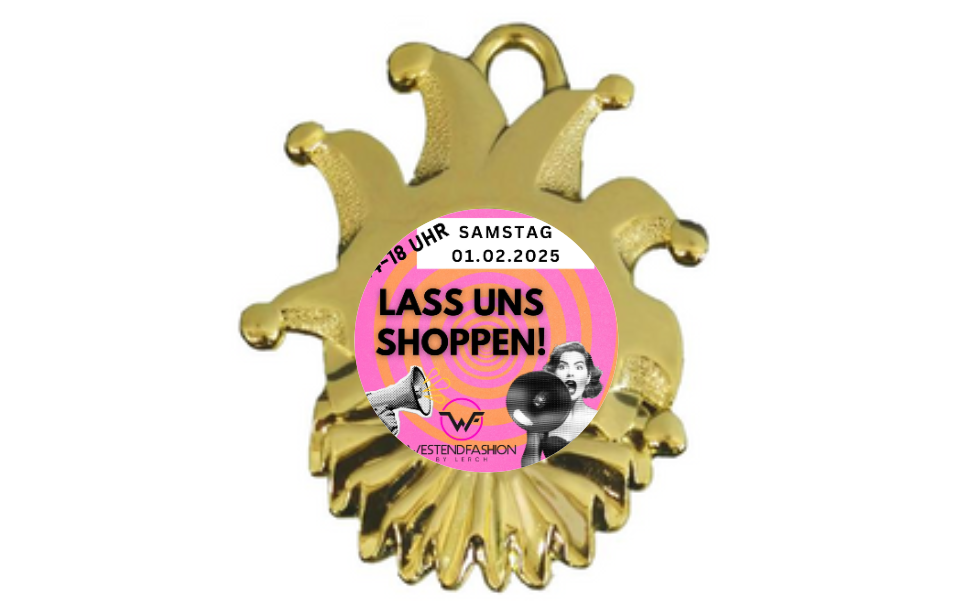 Karnevals Medaille ZM00165 - Gold / 60x50mm