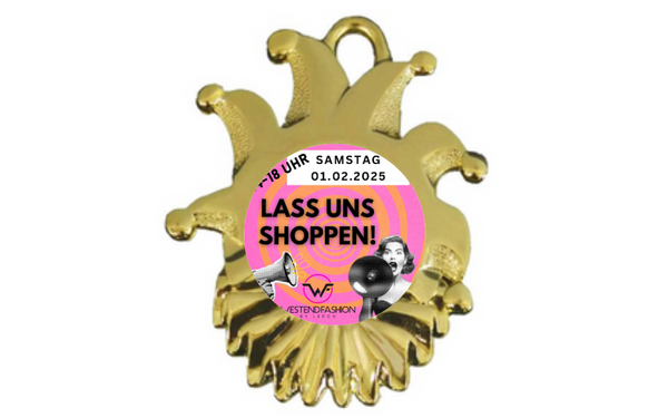 Karnevals Medaille ZM00165 - Gold / 60x50mm