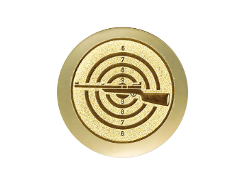 Glastrophäe 136-4 Schild & Emblem - 18 cm / Blau