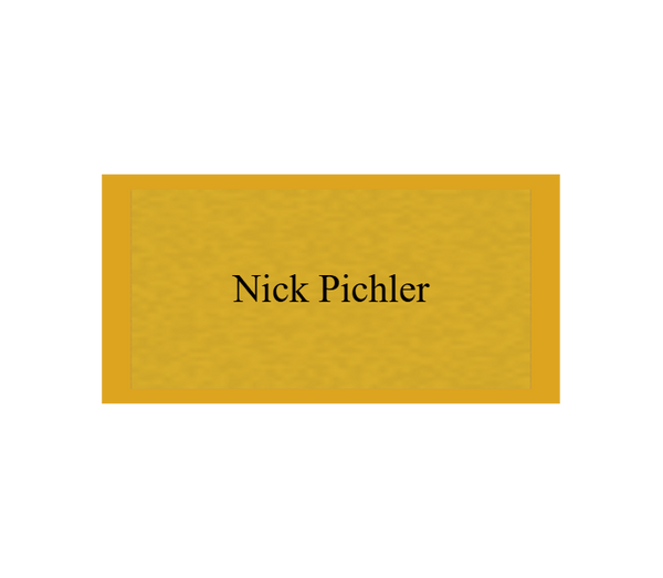 Gravurschild Gold selbstklebend - Gold / 50 x 25 mm