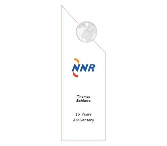 Globe Exellence Award 7956 - Farbdruck / Klar / Blau / 17 cm