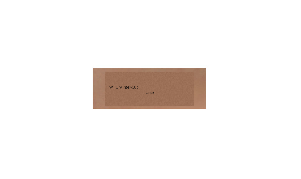 Glas Pokal Dart FG011 - 15 cm / Transparent Schwarz