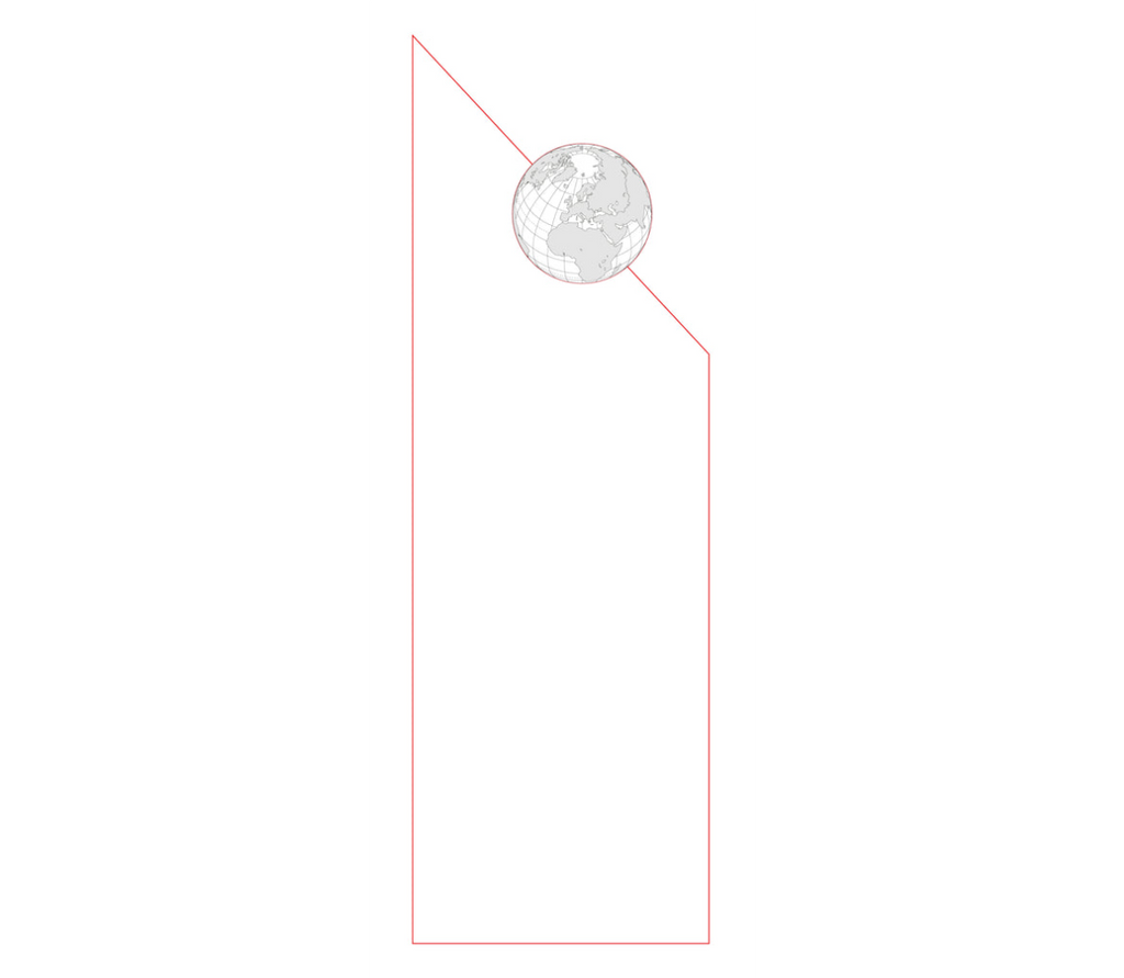 Globe Exellence Award 7956 - Laser-Gravur / Klar / Blau / 21 cm