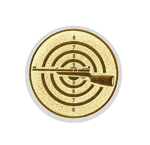 Glastrophäe 136-2 Schild & Emblem - Bunt / 15 cm