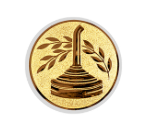 Glas Ständer W19x Schild & Emblem - 21.5 cm / Auswahl Blau