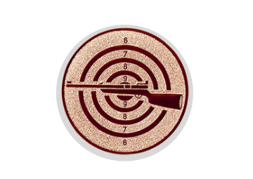 Glas Pokal 8805 blau Schild & Emblem - Silber Blau / 16 cm