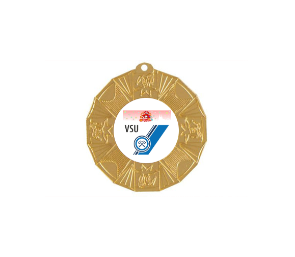 Karnevalsorden F132 Ø 60mm - Gold / 60 mm