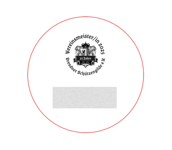 Glasmedaille 67306 Ø 80mm/70mm/60mm - 67306 Ø 80 mm / Transparent / Lasergravur