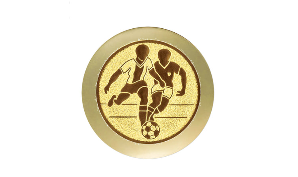 Fußball Pokal FG831 SM - Silber / Gold / 22 cm