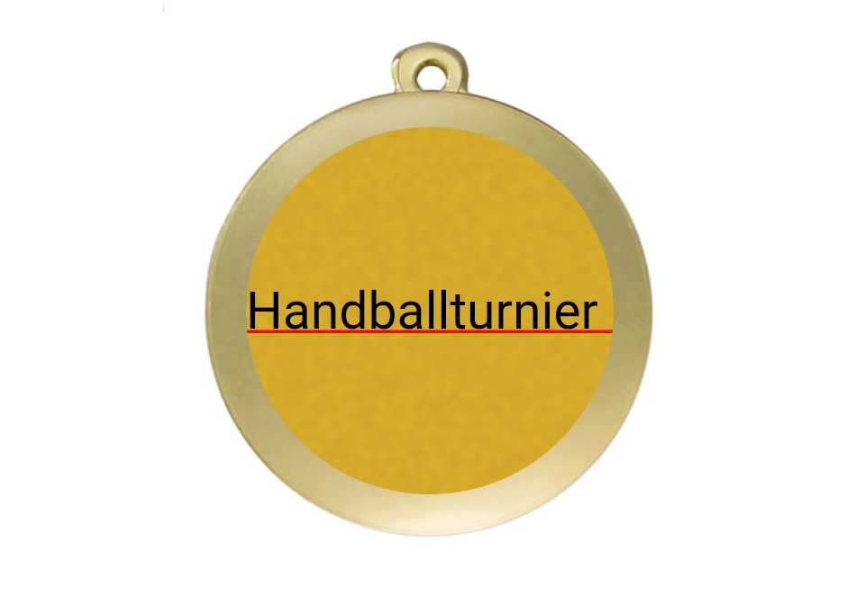 Handball Medaille MMC3750 Ø 50 mm SM - 50 mm / Gold
