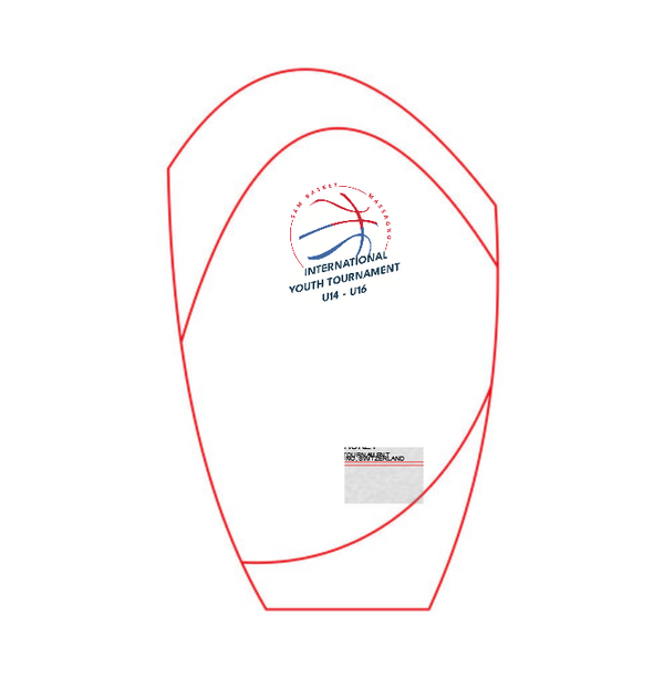 Glas Pokal Rot W55-L - Rot/Transparent / 16.5 cm