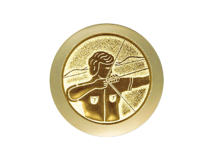 Ehrentafel 187-3 - 12 x 15 cm / Blau/Rot