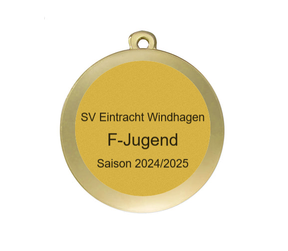 Medaille Fußball BS.ME75 50 mm - Gold / 50 mm