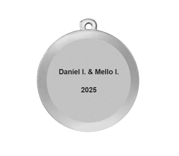 Karnevals Medaille M9165 Ø 50mm - 50 mm / Silber