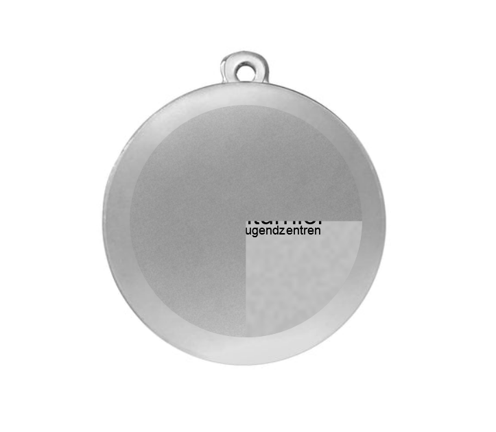 Medaille Fußball D112A Ø 50mm - Silber / 50 mm