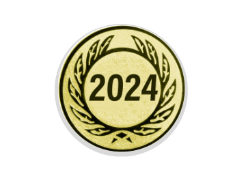 Glastrophäe 136-3 Schild & Emblem - 22 cm / Blau Spiegelglas