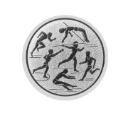 Glas Ständer W19x Schild & Emblem - 19.5 cm / Auswahl Rot