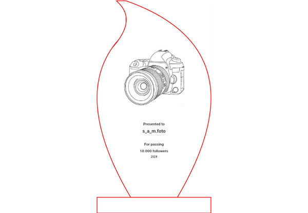 Glas Award 6552-L - Glas Transparent / 22 cm / Laser-Gravur